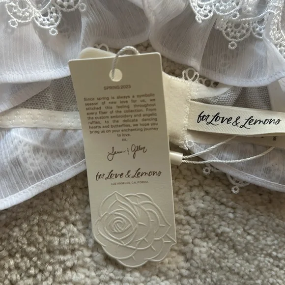 NWT For Love & Lemons Farmhouse Floral Bustier - Picture 8 of 8